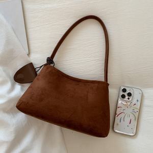 Sac en daim automne-hiver 2025, nouvelle mode, polyvalent, décontracté, sac bandoulière, sac sous le bras, sac rétro mat, sac pour femme - Product Image 3