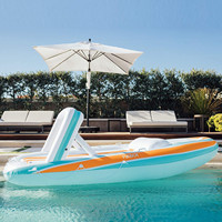 Bateau à moteur gonflable, design de mode, yacht d'extérieur, flotteur à eau, bateau flottant à air