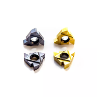 Carbide Threading Inserts Titanium Carbide Coated 62-68 HRC Hardness CNC Lathe Thread Turning Tool