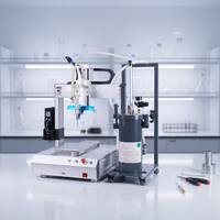 Nouvelle machine de distribution automatique FUTANSI à double station et 4 axes, de bureau, 220V, avec lampes de polymérisation LED UV et composants PLC, garantie 1 an