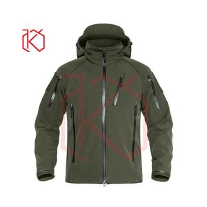 "Diseño personalizado de las mujeres impermeable transpirable a prueba de viento suave Shell CHAQUETAS-Thin Stand Collar" - Product Image 1