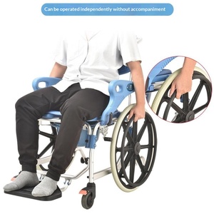 Adjustable Height Anti-Slip Folding Shower Chair for Elderly and Disabled 1.1mm Bathroom Safety Equipment - Product Image 4
