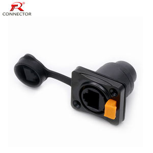 Connecteur RJ45 étanche d'alimentation d'usine montage sur panneau extérieur, application Audio et vidéo <span class=keywords><strong>prise</strong></span> IP65 connecteur mâle Rj45 - Product Image 1