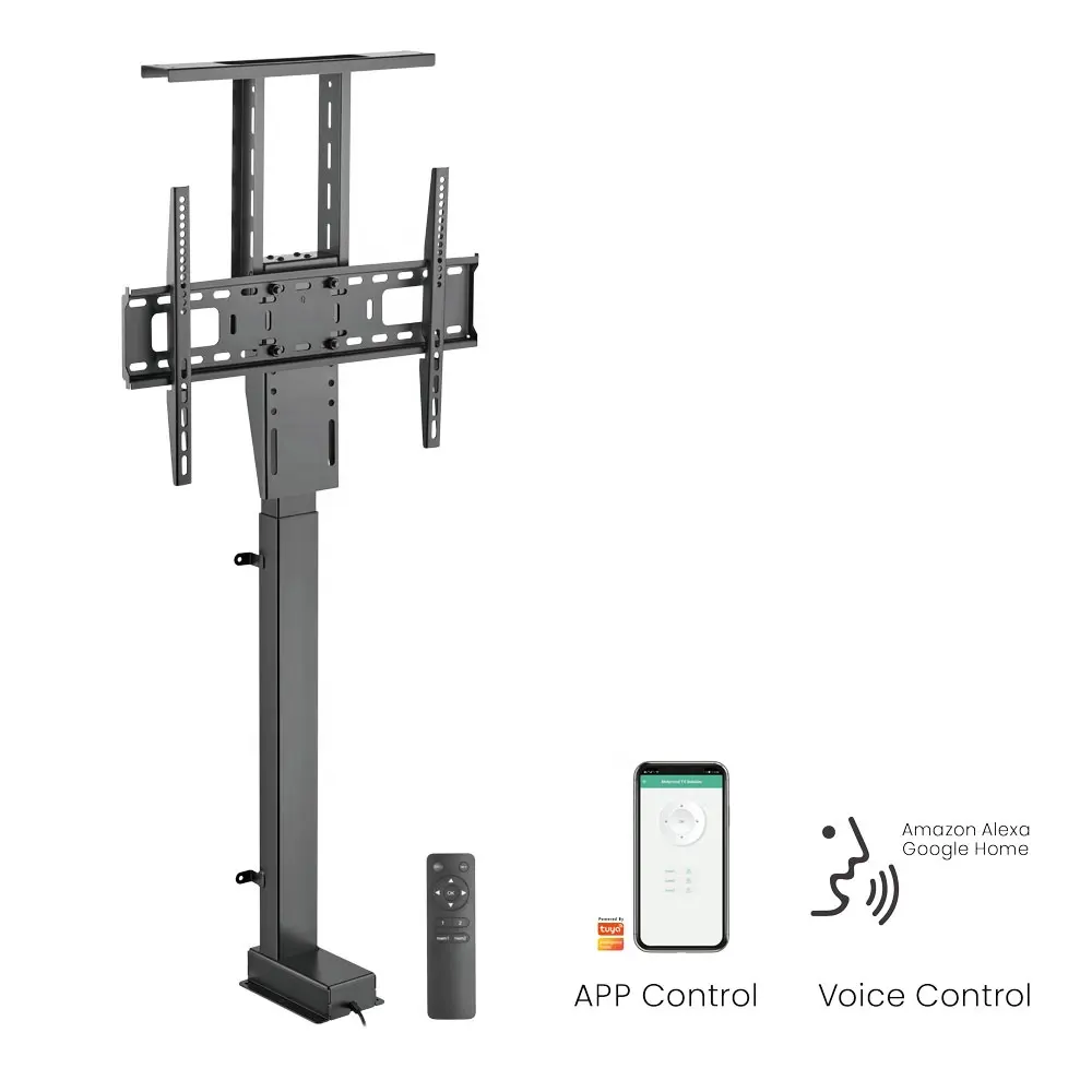 LUMI Home Office Voice APP Remote Control Auto Lifting Hauteur réglable Grand mécanisme de levage TV motorisé Stand | LP66E-46ML