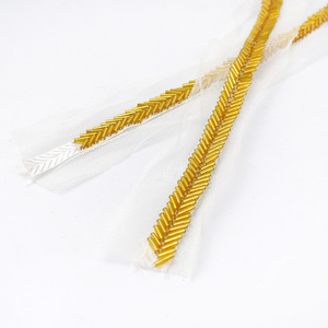 Deepeel KY940 1 إكسسوارات خياطة تصنعها بنفسك أشرطة شبكية تشذيب ياقة ملابس فستان مزخرف بالخرز متعرج - Product Image 6