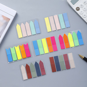 Steunkleur Huisdier Fluorescerend Papier Plakkerige Stickers Op Maat Gemaakte Kleur Zelfklevende Studententags Memo Pads Classificatie - Product Image 2