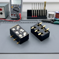 Connecteur électrique Soulin 2,54 mm de pas, 2*3 broches, en laiton, femelle, pour câble SMT, type C, 6 broches, USB 2.0, OEM, pour carte PCB