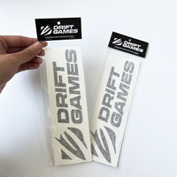 Autocollants personnalisés pour vitres de voiture Pack d'autocollants de transfert de véhicule en vinyle résistant aux UV pour l'extérieur avec carte d'en-tête