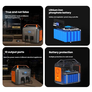 ANSIMSGO HC-500 500W 518Wh LiFePO4 ソーラー発電機 正弦波インバーター 静音運転 ジャンプスターター ワイヤレス充電 - Product Image 5