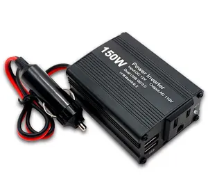 Mini onduleur Portable à onde sinusoïdale modifiée de 150W, 12V DC à 110V AC, pour voiture