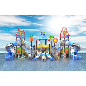 Aire de jeux <span class=keywords><strong>aquatique</strong></span> extérieure Splash Pad Sprinkler Floor Water Park Equipment Slides for Kids Play - Product Image 6