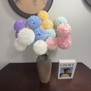 Flores de hortensia artificiales Junheyuan, arreglo floral de seda para decoración del hogar, hotel, exhibición, rama individual 289 - Product Image 1