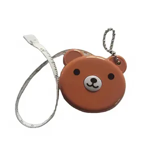 Portable Tape Measure With Chain Mini Measurement Tape Logo Cute Bear Tape Measure