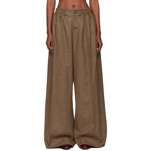 Custom-made High Waist Wide Leg <strong>Plaid</strong> <strong>Trousers</strong> <strong>Women</strong> Elegant Checkered Loose Fit Pants Chic Oversized <strong>Trousers</strong> Summer/Autumn - Product Image 1