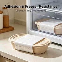 Autocollant alimentaire YSB holographique doré, estampage à chaud, PVC de qualité alimentaire, compatible congélateur, ISO 22000, impression couleur, auto-adhésif pour snacks