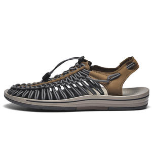 Nouvelles <span class=keywords><strong>Sandales</strong></span> Décontractées de Plage pour Hommes 2025, Style Romain Tressé, Chaussures de Randonnée et d'Activités Aquatiques en Plein Air avec Bout Ouvert et Semelle Intérieure en PU - Product Image 4