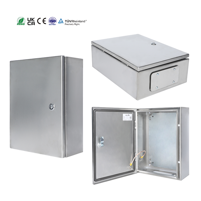 NEMA 4/4X IP66 Wall Mounting Metal Steel Box As Electronic Enclosure and Box Speaker Switch Fan Meter Enclosure