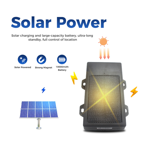 Newest Solar Powered GF70L GPS Tracker Wireless GPS Tracker Magnetic GPS With 10000mAh