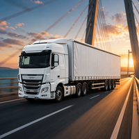 Poteaux latéraux robustes pour semi-remorque à suspension à ressorts pour le transport de marchandises transfrontalier