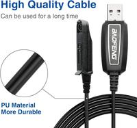 Cable de Programación USB para Walkie Talkie Analógico Baofeng UV9R Pro Plus A58 9700, Línea de Datos para Radio Intercomunicador con Software de Controlador en CD