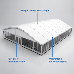 Carpa de Techo Cuadrada 3x3 con Estructura de Hierro para Cuatro Estaciones, Toldo para Reuniones al Aire Libre, Parasol para Fiestas, Bodas, Banquetes, Refugio contra la Lluvia - Product Image 2