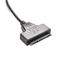 Fabricación de fábrica Venta caliente Dual USB 2,0 a 2,5 "Cable adaptador de disco duro SATA-Convertidor SATA a USB 2,0 para SSD/HDD