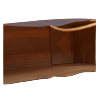 Pochette en papier foncé avec poignée, emballage en vrac, pochette cadeau personnalisée, emballage en vrac, sac en papier kraft foncé pour le commerce de détail
