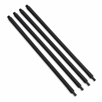 Tube col de cygne métallique fileté sur mesure avec manchon de protection en silicone, bras de lampe flexible à maintien de forme