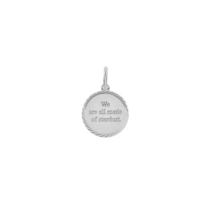 LYBURCHI Ciondolo Rotondo Personalizzabile in Argento Sterling 925 Placcato <span class=keywords><strong>Oro</strong></span> 18K, Tendenza 2025, Gioiello Charm Incidibile - Product Image 4