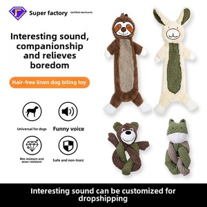Pet squeak đồ chơi tự kích thích thỏ sang trọng cho chó lớn vừa chán nản cứu trợ răng mài nhai kháng - Product Image 2