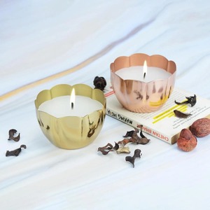 Pot à bougie pour la décoration de la maison, élégant récipient en acier inoxydable pour bougies parfumées, créant une ambiance lumineuse et chaleureuse dans toutes les pièces - Product Image 2