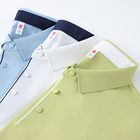 Chemises polo essentielles pour hommes avec logo personnalisé, chemises polo de bureau décontractées, chemises polo de golf basiques pour hommes, fabricant en gros
