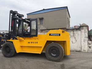 Original Japan Used TCM FD200 <b>Forklift</b> 20ton Diesel Powered Heavy <b>Forklift</b> For Seaport Work - Product Image 3