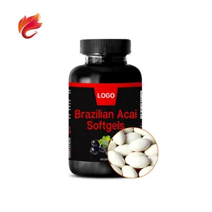 Hersteller preis OEM Private Label Natürliche Ergänzung Brazilian Acai Capsules Softgels