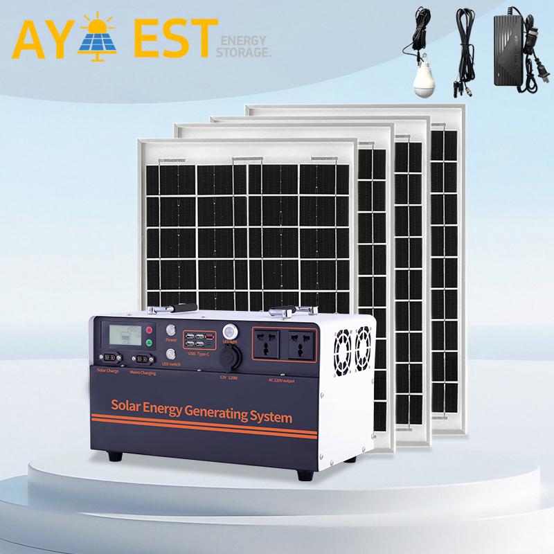 aiya1500 watt 3000WH household solar off grid photovoltaic generator, emergency energy storage portable small power station · image 2