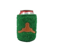 Néoprène D'herbe Bière Refroidisseur Gazon Peut Refroidir le Support Tronqué Isolé Avec Logo En Caoutchouc