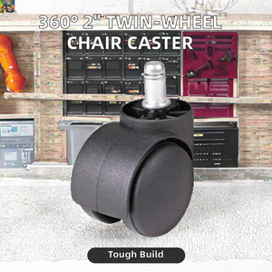 Guangdong Powerful Factory 360-Grad-Drehmöbel Nachlauf Doppel rad rollen Stahl material Krankenhaus gebrauch Höhen verstellbar - Product Image 2