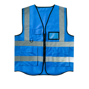 Gilet de sécurité pour <span class=keywords><strong>femme</strong></span> en polyester orange ANSI classe 2 avec bande réfléchissante Logo personnalisé Vêtements de travail réfléchissants pour la construction - Product Image 5