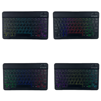 Nuevo Teclado Inalámbrico Tasso Scissor Switch RGB Retroiluminado de 78 Teclas con Bluetooth Tipo-C para Tablet iPad Mini Pro 11, Teléfonos Android/iOS, Plástico