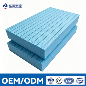 แผ่นโฟม XPS ความหนาแน่นสูง 50 มม. ยี่ห้อ Zhongjia ระดับทนไฟ B1 มาตรฐาน CE ISO 9001 น้ำหนักเบา สำหรับระบบทำความร้อนใต้พื้น ขายส่งจากโรงงาน - Product Image 1