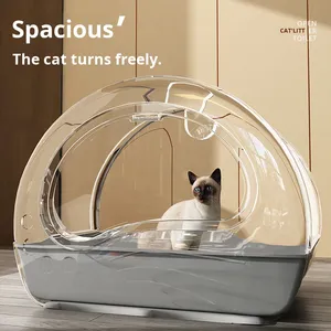 Caja <span class=keywords><strong>de</strong></span> <span class=keywords><strong>arena</strong></span> <span class=keywords><strong>para</strong></span> <span class=keywords><strong>gatos</strong></span> extra grande, completamente cerrada, a prueba <span class=keywords><strong>de</strong></span> olores y <span class=keywords><strong>arena</strong></span>, con bandeja extraíble <span class=keywords><strong>para</strong></span> excrementos, <span class=keywords><strong>para</strong></span> <span class=keywords><strong>gatos</strong></span> adultos - Product Image 2