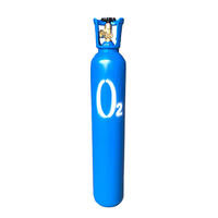 Bouteille de gaz CO2 en acier 10L-50L sans soudure à haute pression et bouteille de gaz rechargeable à l'azote avec certificats TUV TPED