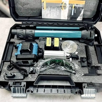 Alat Pengukur Level Otomatis 12 Garis DIY Proyeksi Cahaya Hijau Laser Inframerah Intensitas Tinggi Baterai Lithium Garis 3mm