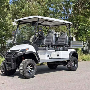 Carro de golf eléctrico para transporte de carga, vehículo utilitario con plataforma de carga para camiones, para uso en caminos no públicos - Product Image 1