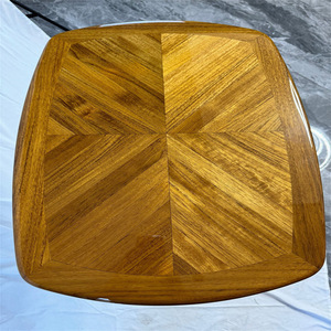 Mesa de Centro de Madera de Teca con Acabado Brillante de 45x60 cm para Yates, Autocaravanas y Barcos, Accesorios para Comercio Electrónico Transfronterizo - Product Image 4