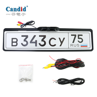 Caméra de recul étanche IP68 haute définition 1080P/720P avec cadre de plaque d'immatriculation de capteur d'image AHD à 170 degrés