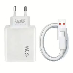 เครื่องชาร์จ120W หัวปลั๊ก USB แบบพกพาที่ชาร์จไฟชนิด C 6A สายชาร์จโทรศัพท์แบบเร็ว - Product Image 1