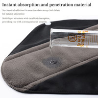 Vente en gros directe d'usine, serviettes hygiéniques lavables en tissu de fibre de bambou, personnalisables, douces et confortables, OEM