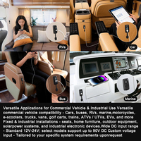 Chargeur USB-C 12V d'usine à 3 ports, double USB-A et Type-C PD pour voiture, bateau, camion, marine - Prise de charge USB