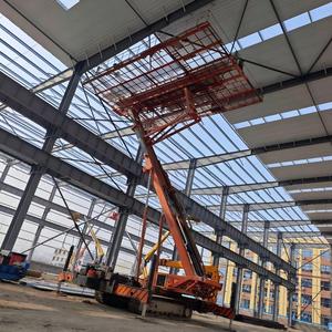 Custom 8T Heavy Duty Aerial Work Platform Reverse Ceiling Type 39m Hydraulic Lift with Motor Gearbox <b>for</b> High Rise Building - Product Image 2